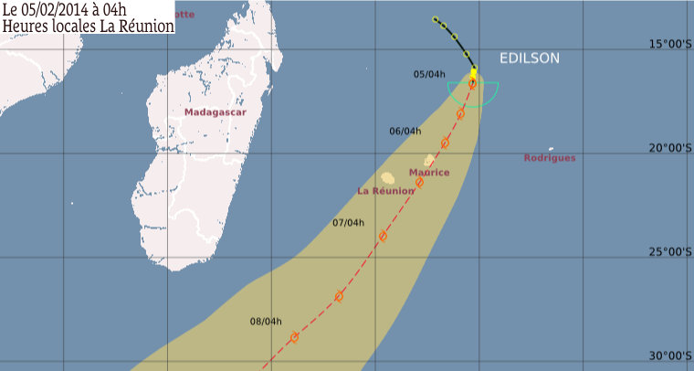 Tempête tropicale: Maurice pourrait passer en alerte 2 cet après-midi