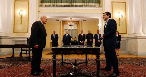 Alexis Tsipras prête serment comme nouveau Premier ministre grec