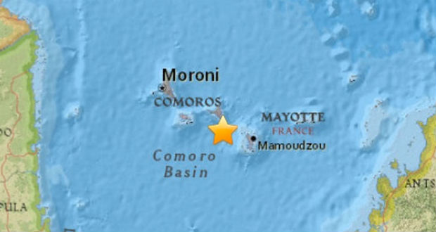 Mayotte : la terre a tremblé dans la nuit de jeudi à vendredi