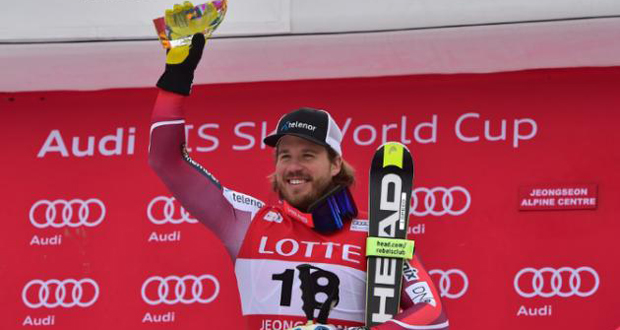 Ski: le Norvégien Jansrud, vainqueur de la descente de Jeongseon, prend date pour les Jeux