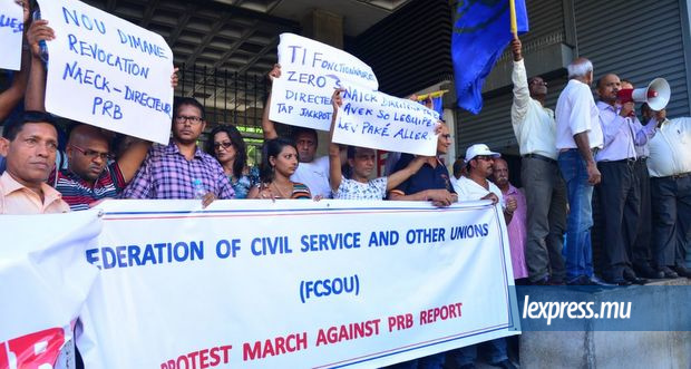 A Port-Louis: des fonctionnaires en marche contre le rapport du PRB