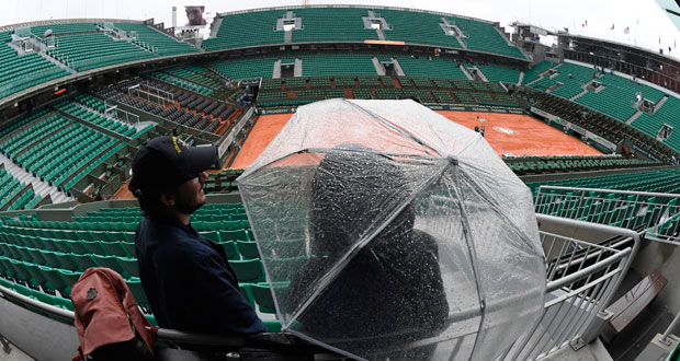 Roland-Garros - Tous les matches annulés lundi pour cause de pluie