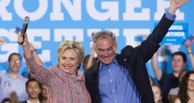 USA: Tim Kaine favori pour devenir le colistier d'Hillary Clinton