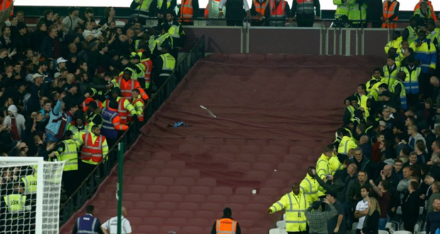 Angleterre: 200 interdictions de stade après les violences à West Ham