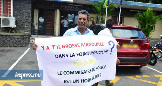 Manif devant le QG de la police: arrêté puis blanchi, Soobash Hurree dénonce un «abus de pouvoir»