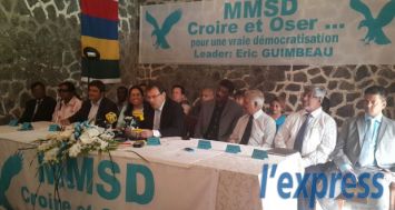 Le MMSD a animé un point de presse, le mardi 28 octobre. Le leader Eric Guimbeau a commenté la démission de Mario Bienvenu.