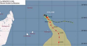 A 4 heures ce mercredi 8 avril, le cyclone Joalane se trouvait à 825 km au nord-est de Maurice.