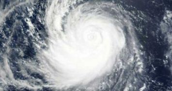 Une image satellite diffusée par la NASA montre le super typhon Soudelor dans l'océan pacifique, le 5 août 2015. [Photo: AFP] 
