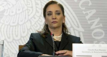 La ministre mexicaine des Affaires étrangères Claudia Ruiz Massieu lors d'une conférence de presse à Mexico, le 14 septembre 2015. [Photo: AFP]