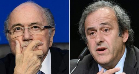 Joseph Blatter et Michel Platini.
