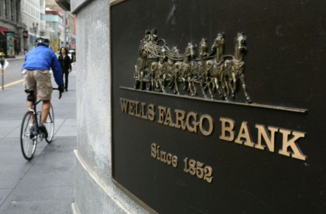 Entrée de la banque californienne Wells Fargo à San Francisco en Californie, le 4 mai 2009 