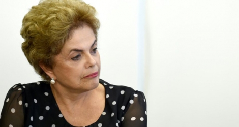 La présidente brésilienne Dilma Rousseff le 13 avril 2016 à Brasilia.