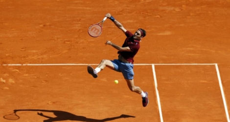 Roger Federer, lors du Masters 1000 de Monte-Carlo, le 15 avril 2016.