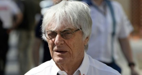 Le promoteur de la F1, Bernie Ecclestone, le 27 novembre 2015 lors du GP d'Abu Dhabi 