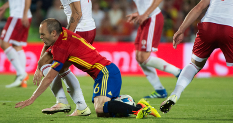 A l'image d'Andres Iniesta, la «Roja» est tombé face à la Géorgie 0-1.