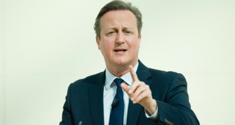 Le Premier ministre britannique David Cameron, le 9 mai 2016 à Londres.