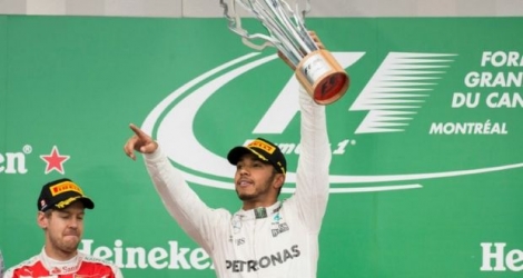 Le Britannique Lewis Hamilton vainqueur du GP du Canada, le 12 juin 2016 à Montréal