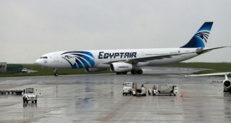Un Airbus A330 d'EgyptAir, le 19 mai 2016 à Roissy-Charles-de-Gaulle