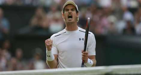 Andy Murray après sa victoire sur Jo-Wilfried Tsonga en quart de finale de Wimbledon