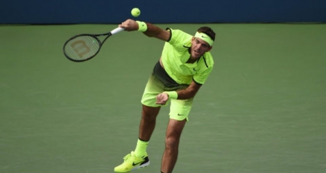 Juan Martin del Potro face à David Ferrer à l'US Open, le 3 septembre 2016 .