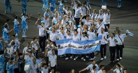 La délégation argentine aux Jeux Paralympiques de Rio, le 7 septembre 2016 .