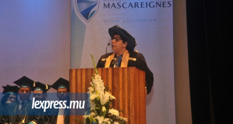 La ministre de l’Education était l’invité d’honneur de la troisième cérémonie de remise des diplômes de l’université des Mascareignes, jeudi 29 septembre.