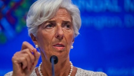 Christine Lagarde, directrice générale du Fonds monétaire international (FMI) à l'ouverture la réunion d'automne du Fonds monétaire international (FMI) et de la Banque mondiale à Washington 