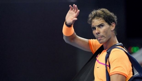 Rafael Nadal quitte le court, éliminé par Grigor Dimitrov en quarts de finale, le 7 octobre 2016 à Pékin