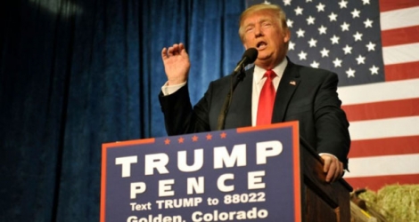 Donald Trump en meeting à Golden, Colorado, le 29 octobre 2016.