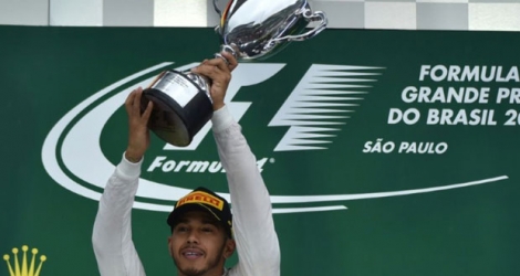 Lewis Hamilton, vainqueur du GP du Brésil sur le circuit Interlagos, le 13 novembre 2016 à Sao Paulo.