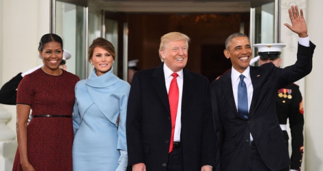 Donald et Melania Trump devaient partager un thé avec Barack et Michelle Obama dans la «Blue Room».