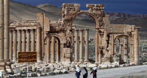 nouvelles destructions de trésors archéologiques par les jihadistes du groupe Etat islamique (EI) à Palmyre
