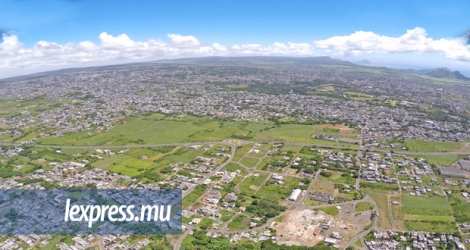 Une vue aérienne de la région de Highlands, où est prévu le développement d’une zone urbaine.