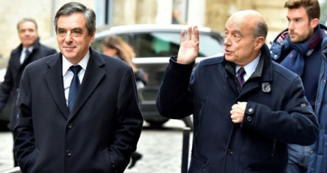 François Fillon (à g.) et Alain Juppé.