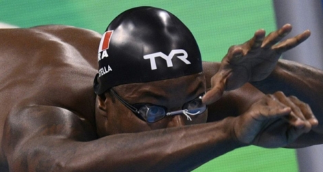 Le nageur français Mehdi Metella lors de JO de Rio.