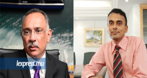 Sattar Hajee Abdoula (à g.) et Imrith Ramtohul, les deux assesseurs de la commission d’enquête sur Britam.