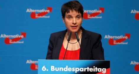 Frauke Petry, cheffe du parti populiste AfD à Cologne, le 22 avril 2017.