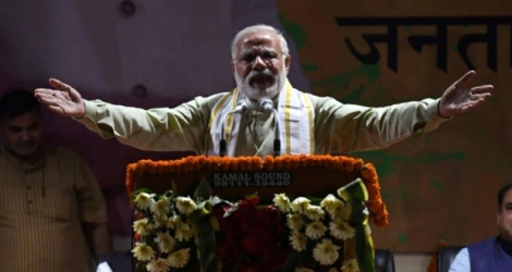 Le Premier ministre indien Narendra Modi, le 12 mars 2017 à New Delhi.