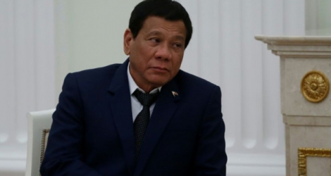 Le président philippin Rodrigo Duterte à Moscou le 23 mai 2017 