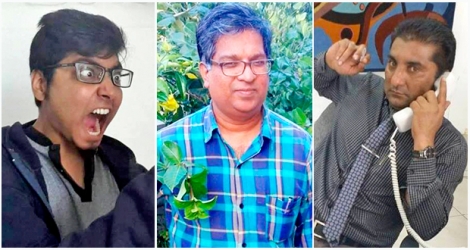 Ewam Ramnath, Nanda Pavaday et Shameem Korimbocus sont des stars du Net.