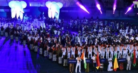 8èmes jeux de la francophonie: plusieurs chefs d`Etat prennent part à la cérémonie d`ouverture.