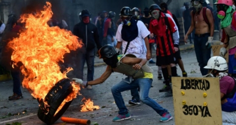 Manifestation contre le gouvernement à Caracas