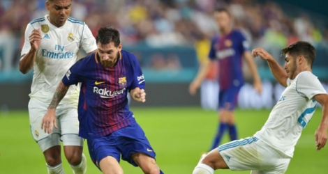 Lionel Messi, grâce à un but et une partie pleine, a permis au Barça remporter l'International Champions Cup en dominant le Real Madrid (3-2), le 29 juillet 2017 à Miami.