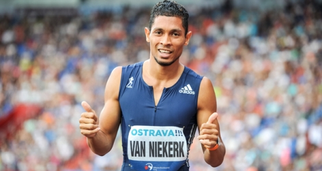 Wayde Van Niekerk (WVN), recordman du monde du 400 m (43.03).