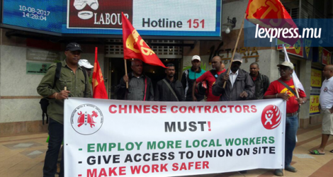 La Confédération des travailleurs du secteur privé a fait une manifestation devant les locaux du ministère du Travail, ce jeudi 10 août.