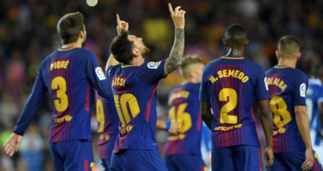 Lionel Messi triple buteur pour le Barça a dominé le derby catalan contre l'Espanyol au Camp Nou, le 9 septembre 2017.