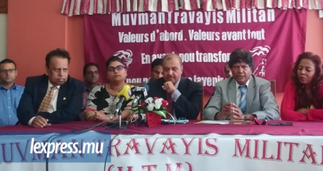 Le Muvman Travayis Militan était face à la presse, ce lundi 11 septembre.