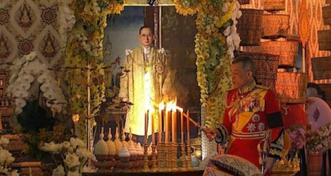 Photo de la Royauté thaïlandaise des funérailles du roi le 26 octobre 2017 à Bangkok.
