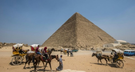 La pyramide de Khéops, le 31 août 2016 à Gizeh, en Egypte.