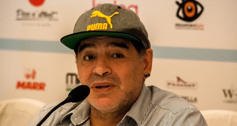 Maradona s'était rendu lundi à Caracas pour signer un contrat avec la chaîne de télévision Telesur pour animer une émission pendant la Coupe du Monde 2018 en Russie.